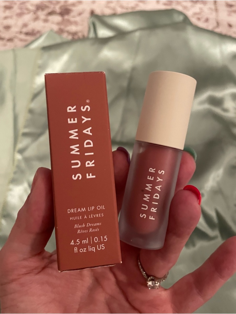 Summer Fridays Dream Lip Oil — Blush Dreams Pink